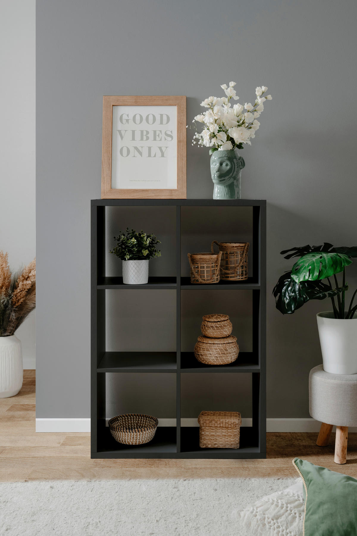 Raumteiler Max anthrazit B/H/T: ca. 73x107x33 cm Max - anthrazit (73,00/107,00/33,00cm)