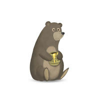 Komar Poster Cute Animal Bear Cute Animal Bear - Komar
