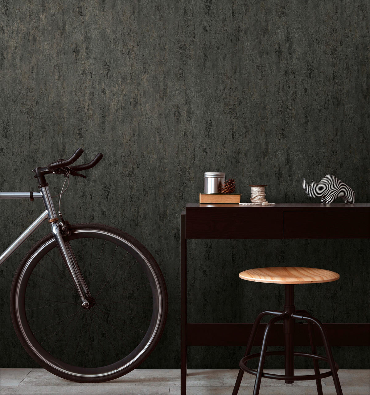 A.S.Creation Vliestapete Glänzend grau B/H/D: ca. 53x1005x9 cm Vliestapete - Glänzend/grau (9,00/1005,00cm) - A.S.Creation