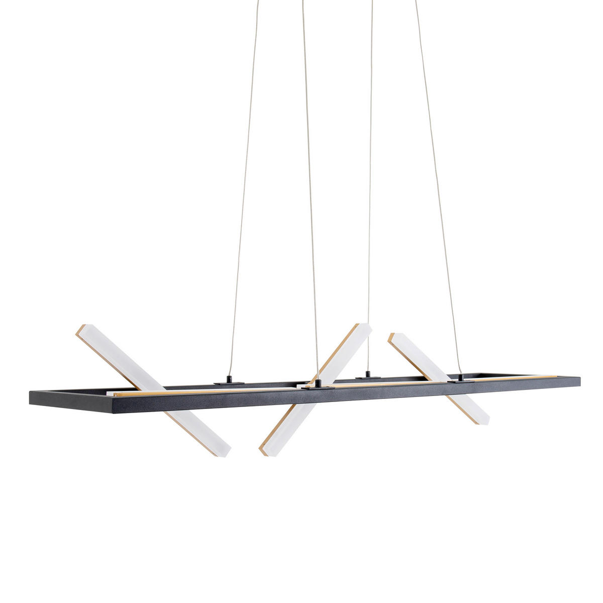 Näve Leuchten Pendelleuchte 7087058 gold Metall Kunststoff B/H/T: ca. 54x132x100 cm null 6 Brennstellen Cadice - gold (54,00/132,00/100,00cm) - Näve Leuchten