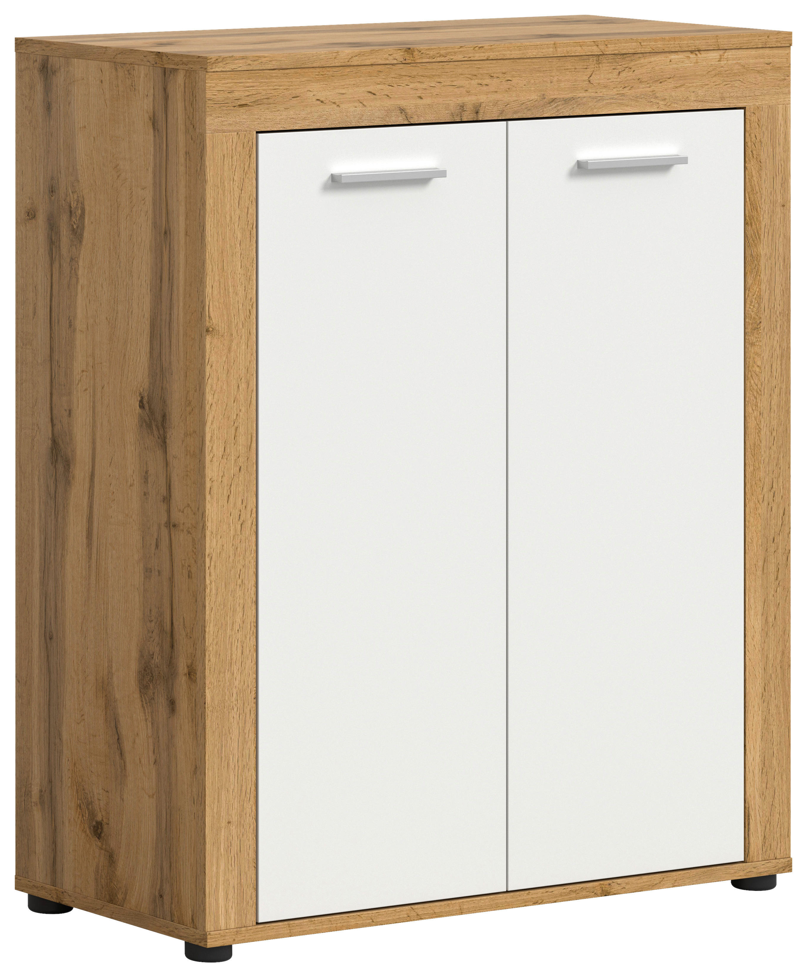 Schuhschrank JAM Eiche Wotan Nachbildung weiß B/H/T: ca. 80x95x35 cm JAM - Eiche/weiß (80,00/95,00/35,00cm) - xonox.home
