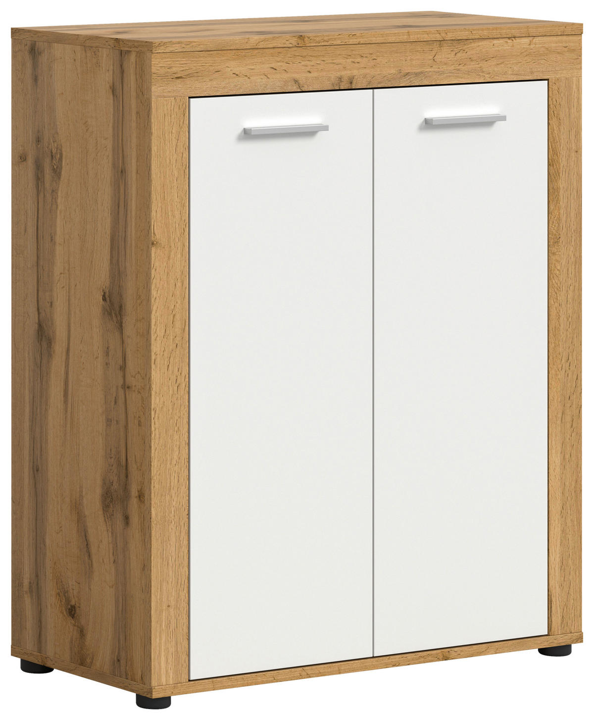 Schuhschrank JAM Eiche Wotan Nachbildung weiß B/H/T: ca. 80x95x35 cm JAM - Eiche/weiß (80,00/95,00/35,00cm) - xonox.home