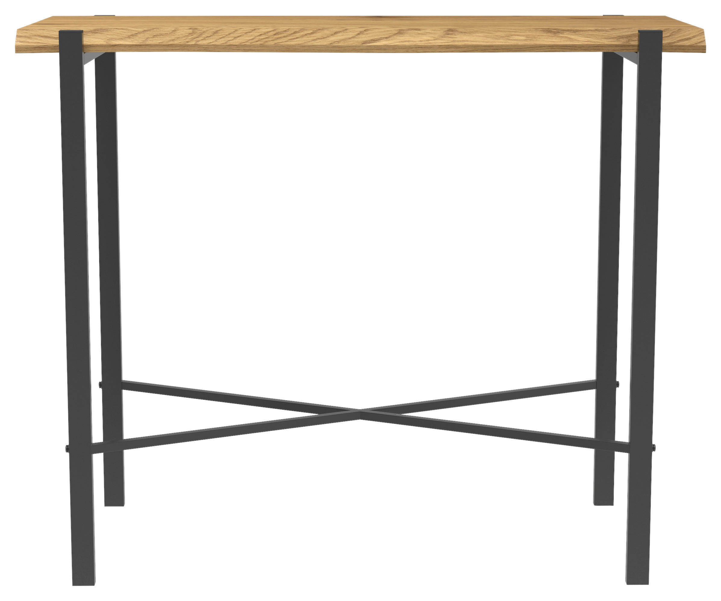 Konsole Almira Eiche Nachbildung schwarz B/H/T: ca. 90x75x38 cm Almira - Eiche/schwarz (90,00/75,00/38,00cm)