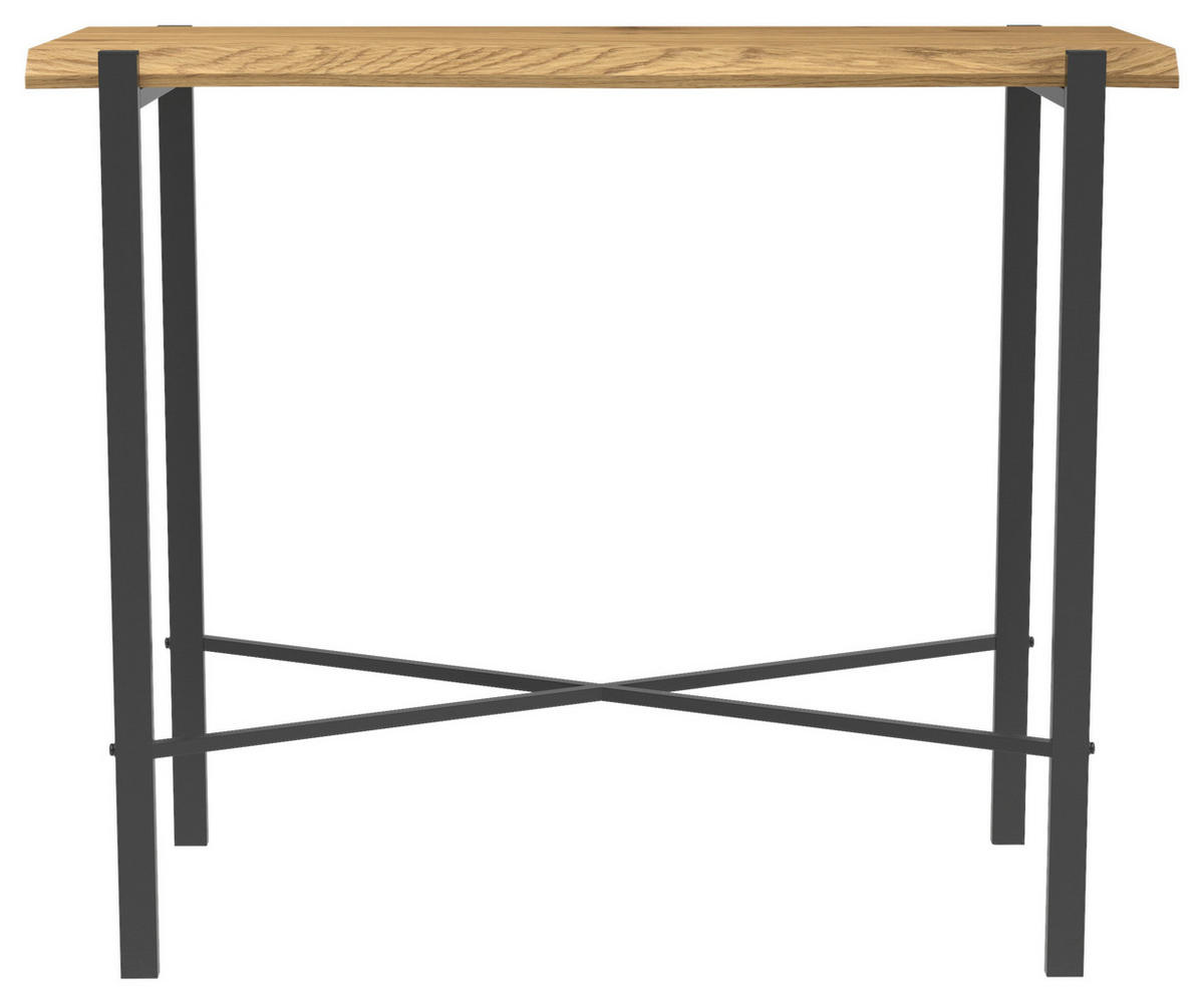Konsole Almira Eiche Nachbildung schwarz B/H/T: ca. 90x75x38 cm Almira - Eiche/schwarz (90,00/75,00/38,00cm)