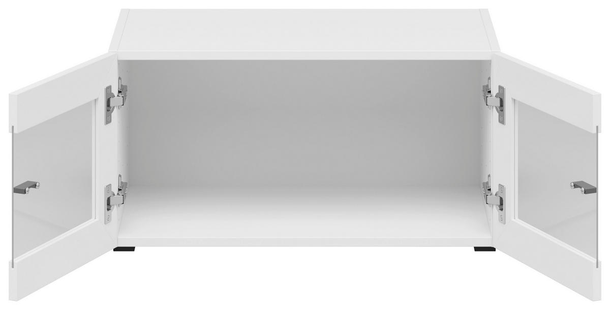 Vitrine System 64 weiß B/H/T: ca. 64x32x35 cm System 64 - weiß (64,00/32,00/35,00cm)