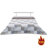 Tagesdecke Tagesdecke_Patchwork d.grau 220x240 - grau (220,00/240,00cm)