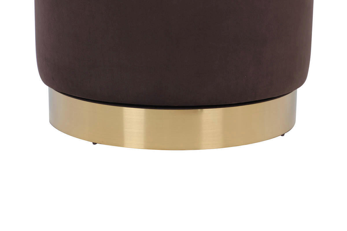 Hocker Viktor 100 braun H/D: ca. 68x52 cm Viktor 100 - gold/braun (52,00/68,00cm) - 360 Living