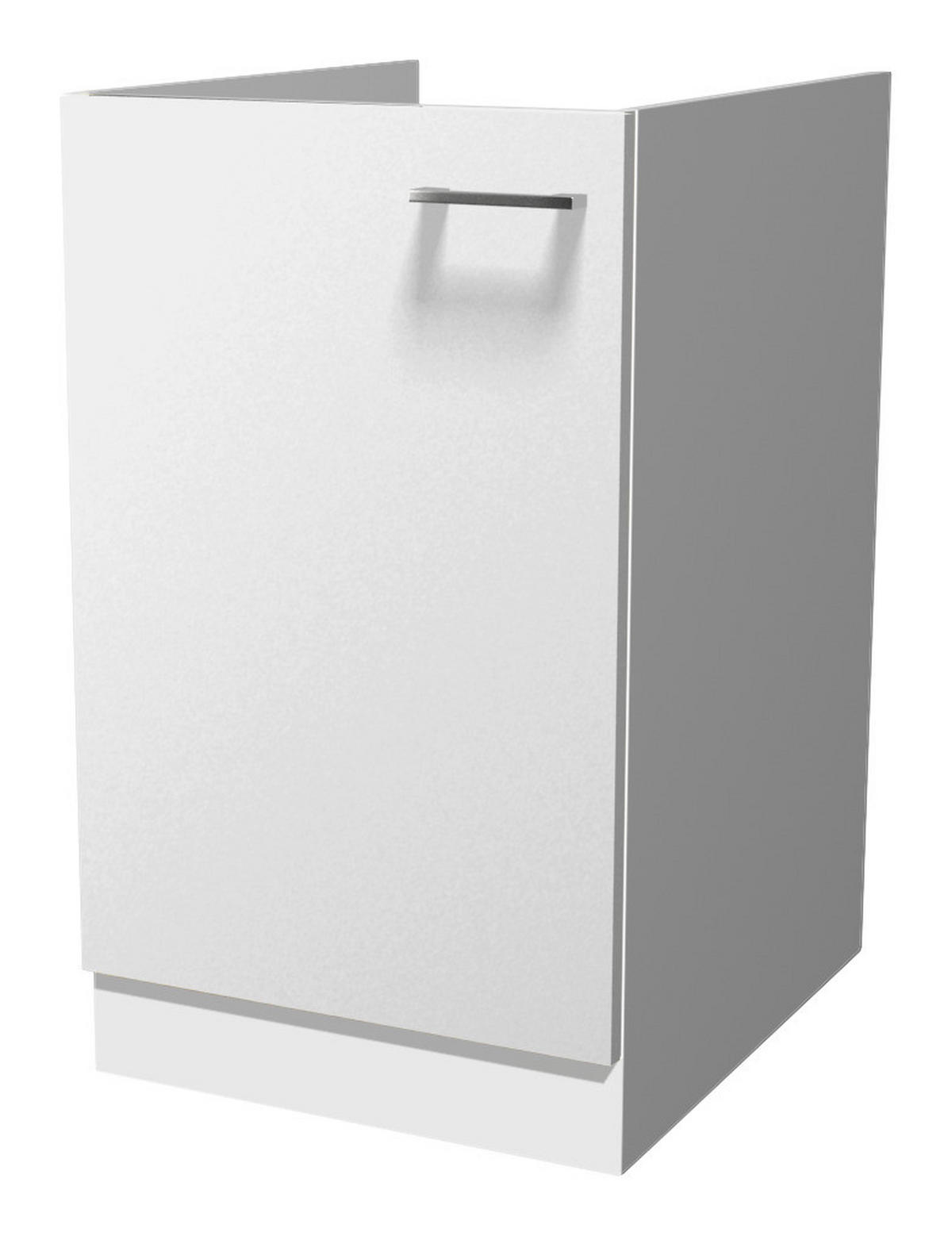 Flex-Well Spülenschrank Lucca weiß matt B/H/T: ca. 50x82x57 cm Lucca - weiß/Alu (50,00/82,00/57,00cm) - Flex-Well