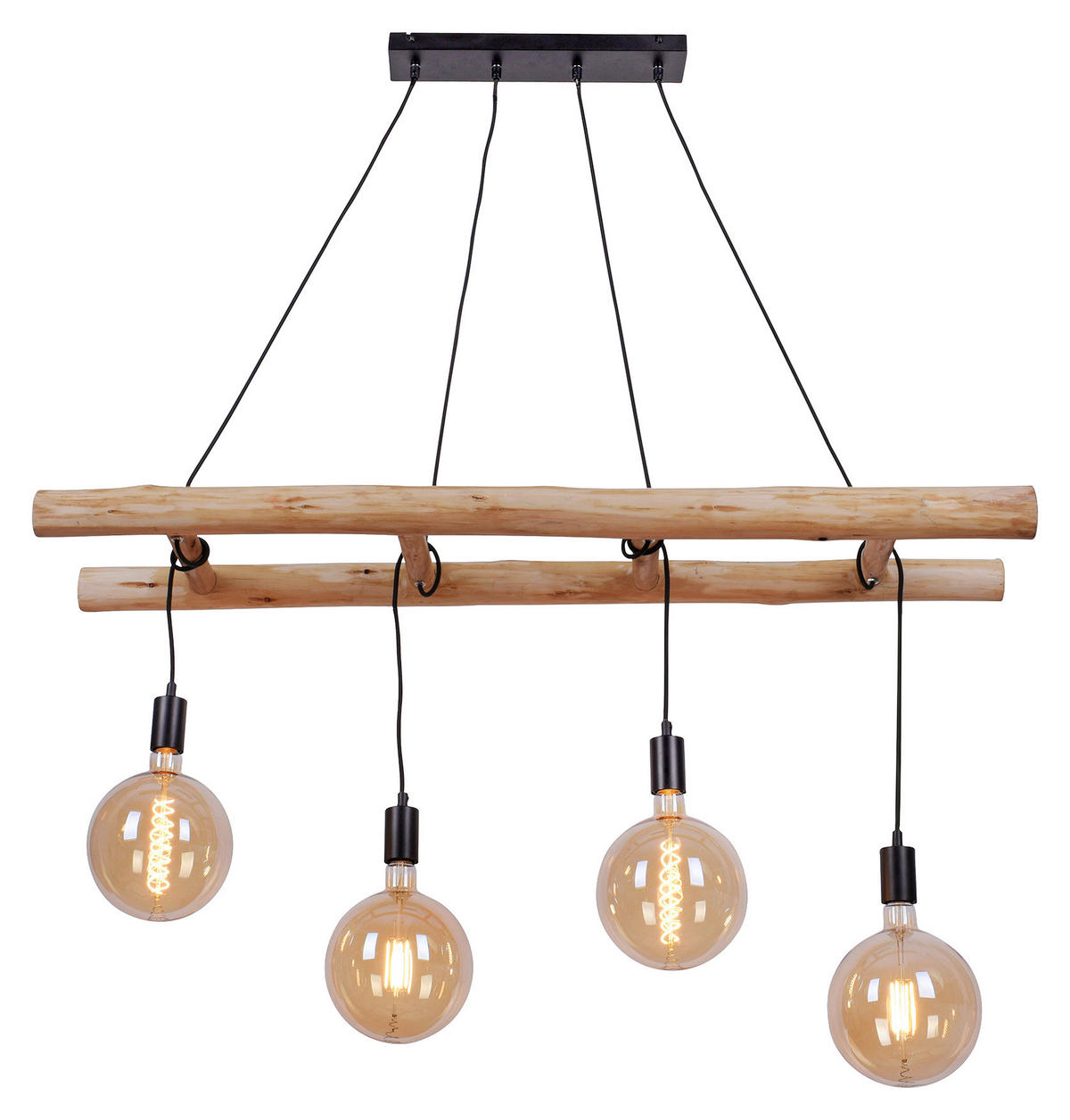 15025-18 Light H/T/L: 120x30x120 online bei POCO Pendelleuchte cm 4 kaufen ▷ Just schwarz Metall E27 Kunststoff Holz ca. Brennstellen