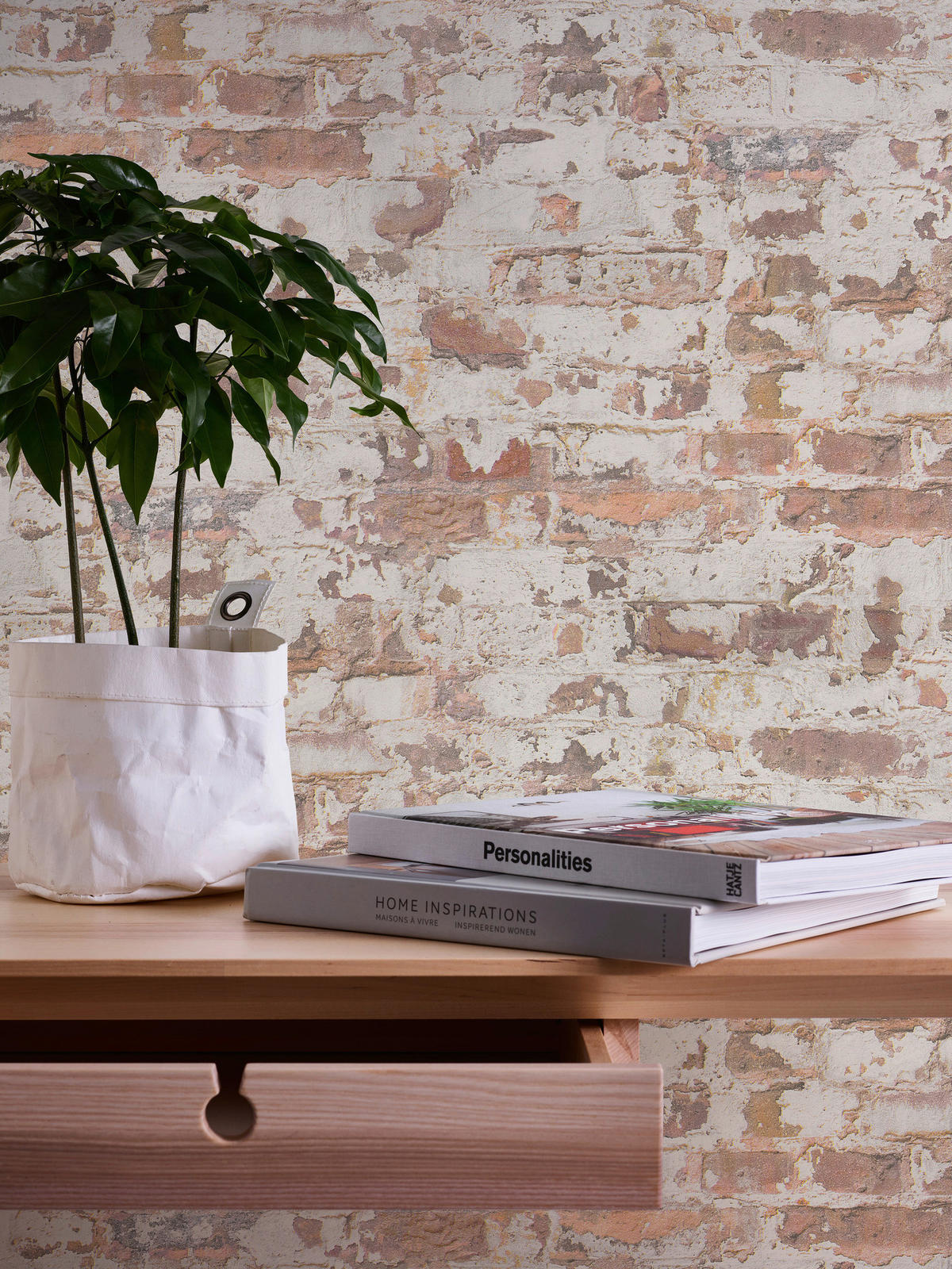 A.S.Creation Vliestapete weiß rot B/H/D: ca. 53x1005x8 cm Vliestapete - weiß/rot (8,00/1005,00cm) - A.S.Creation