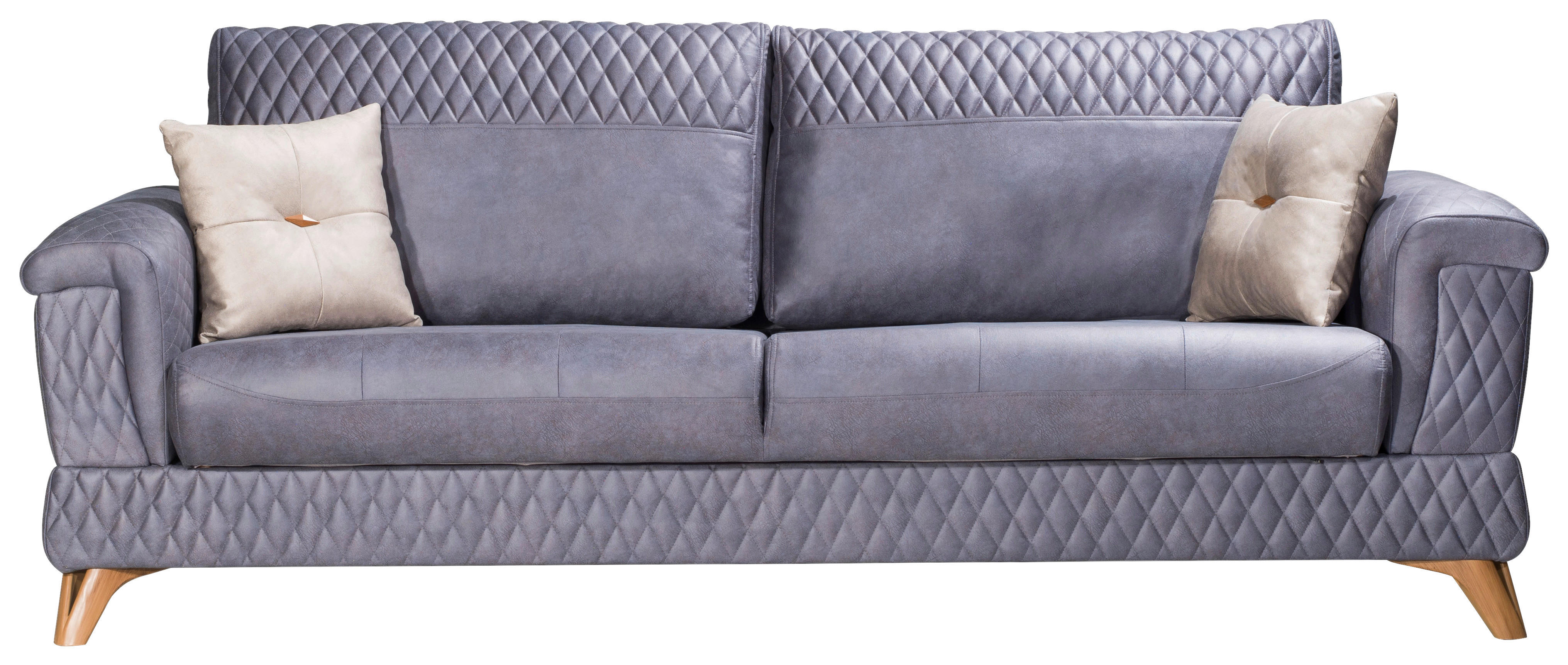 Polstergarnitur Belen blau beige Belen - blau/beige
