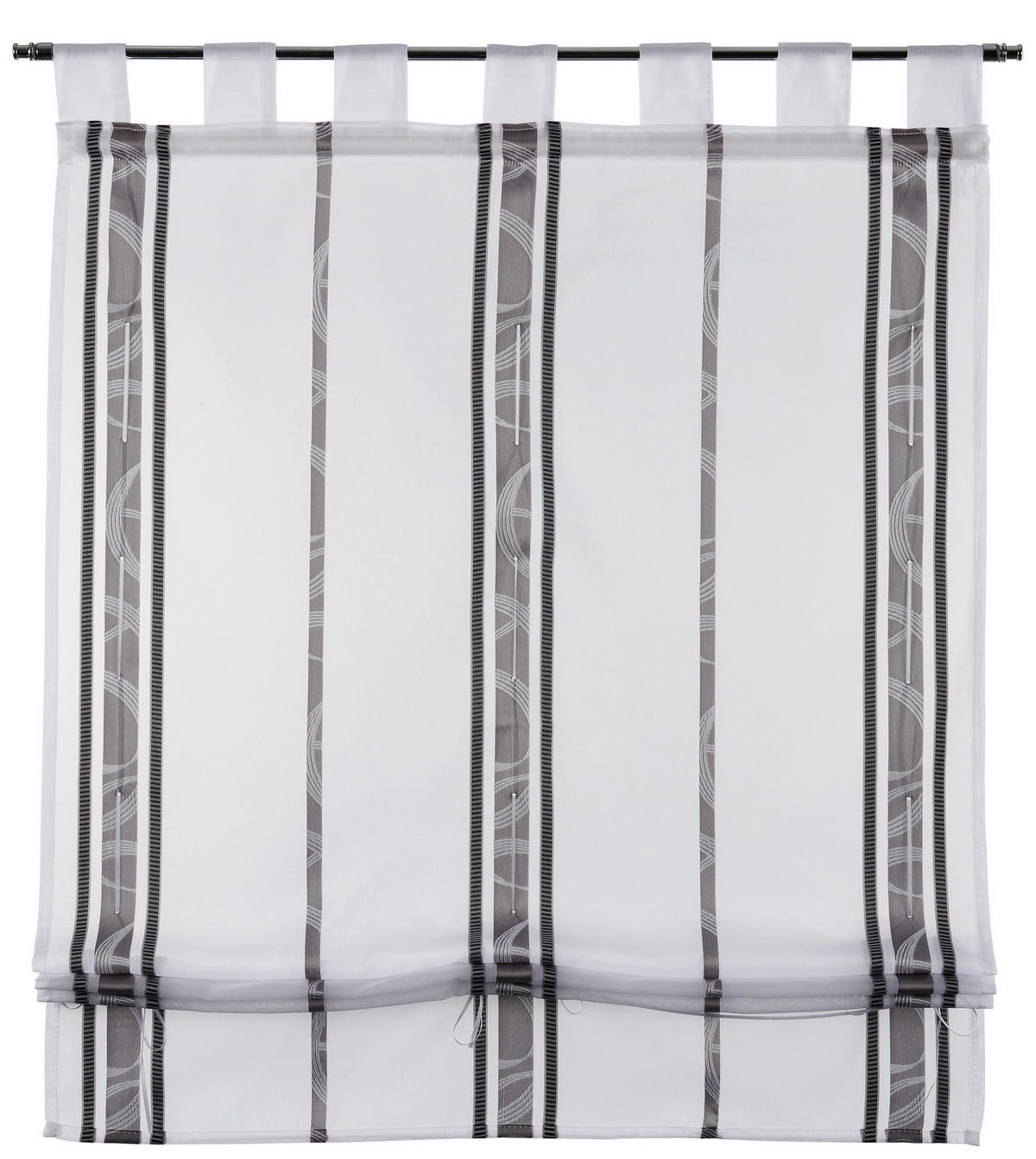 POCOline Bändchenrollo Klara grau B/L: ca. 100x140 cm Klara - grau (100,00/140,00cm) - POCOline