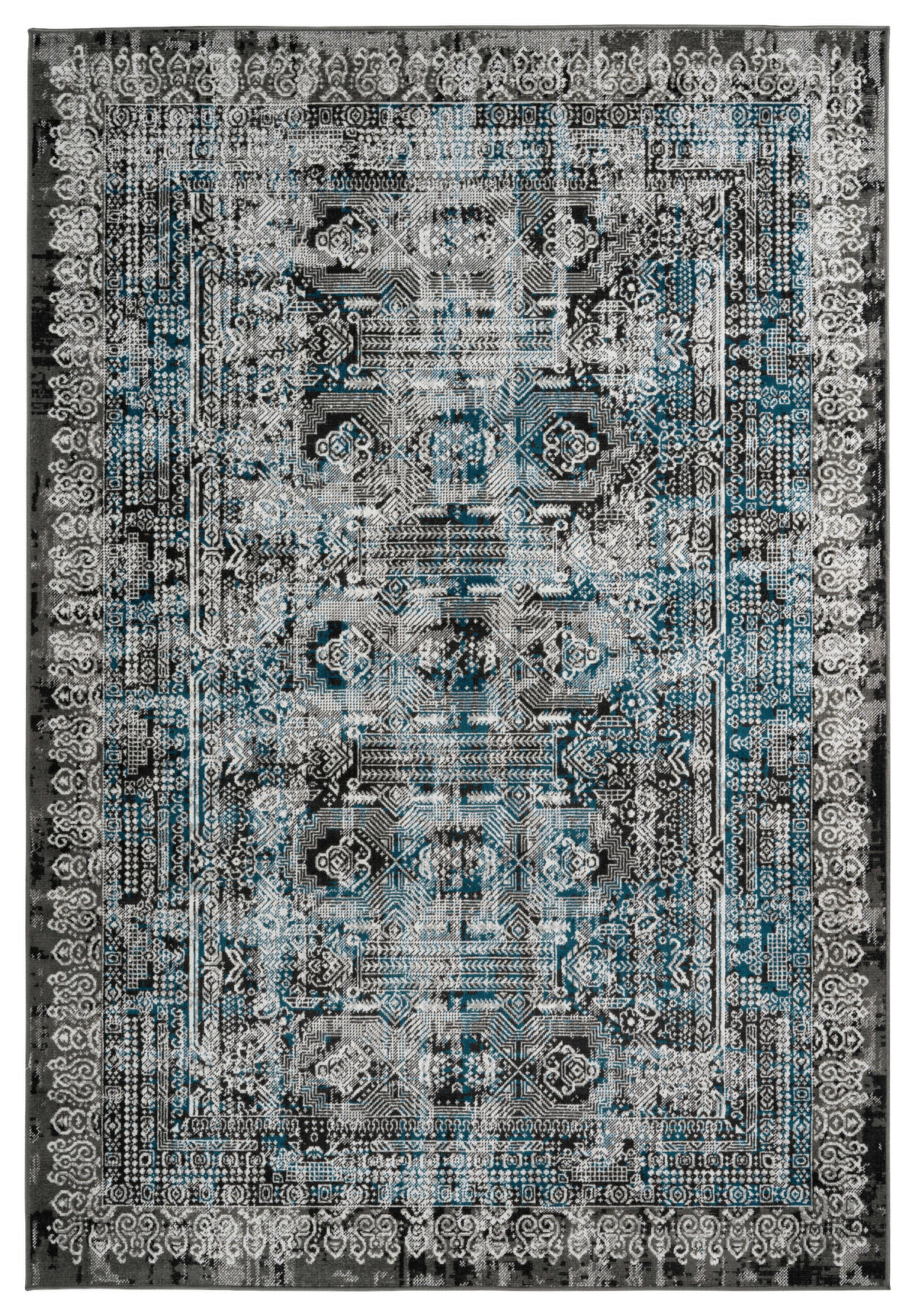360Living Teppich Ariya blau B/L: ca. 160x230 cm Ariya - blau (160,00/230,00cm) - 360Living
