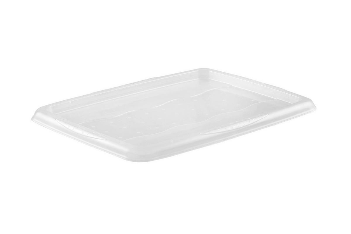 keeeper Deckel transparent B/H/L: ca. 41x2x34 cm Deckel-Dreh-/u.Stapelbox - transparent (34,00/41,00/2,00cm) - keeeper