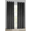 Ösenvorhang Chenille schwarz B/L: ca. 140x245 cm Chenille - schwarz (140,00/245,00cm)