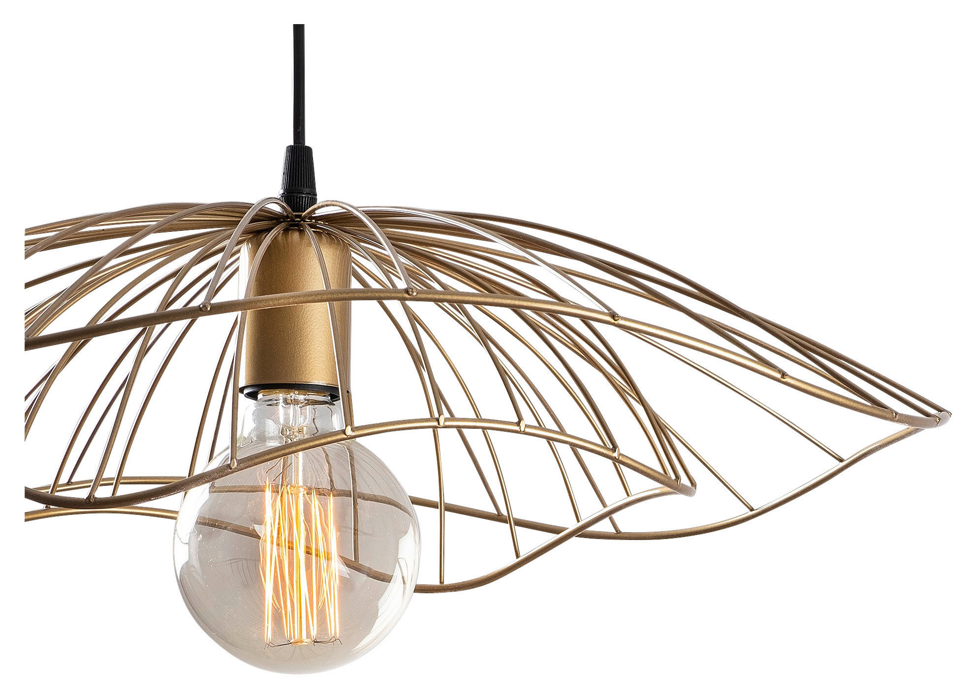 Opviq Pendelleuchte Tel bronze Metall B/H/T/L/D: ca. 50x111x50x50x50 cm E27 1 Brennstellen Tel - bronze (50,00/50,00/111,00cm) - Opviq
