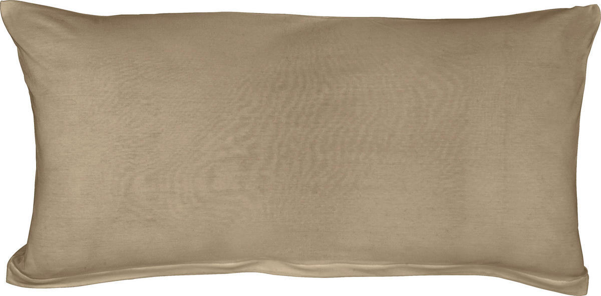 Kissenbezug Jersey Kissenbezug-Jersey_2erPack 40x80cm - taupe (40,00/80,00cm) - Elegance