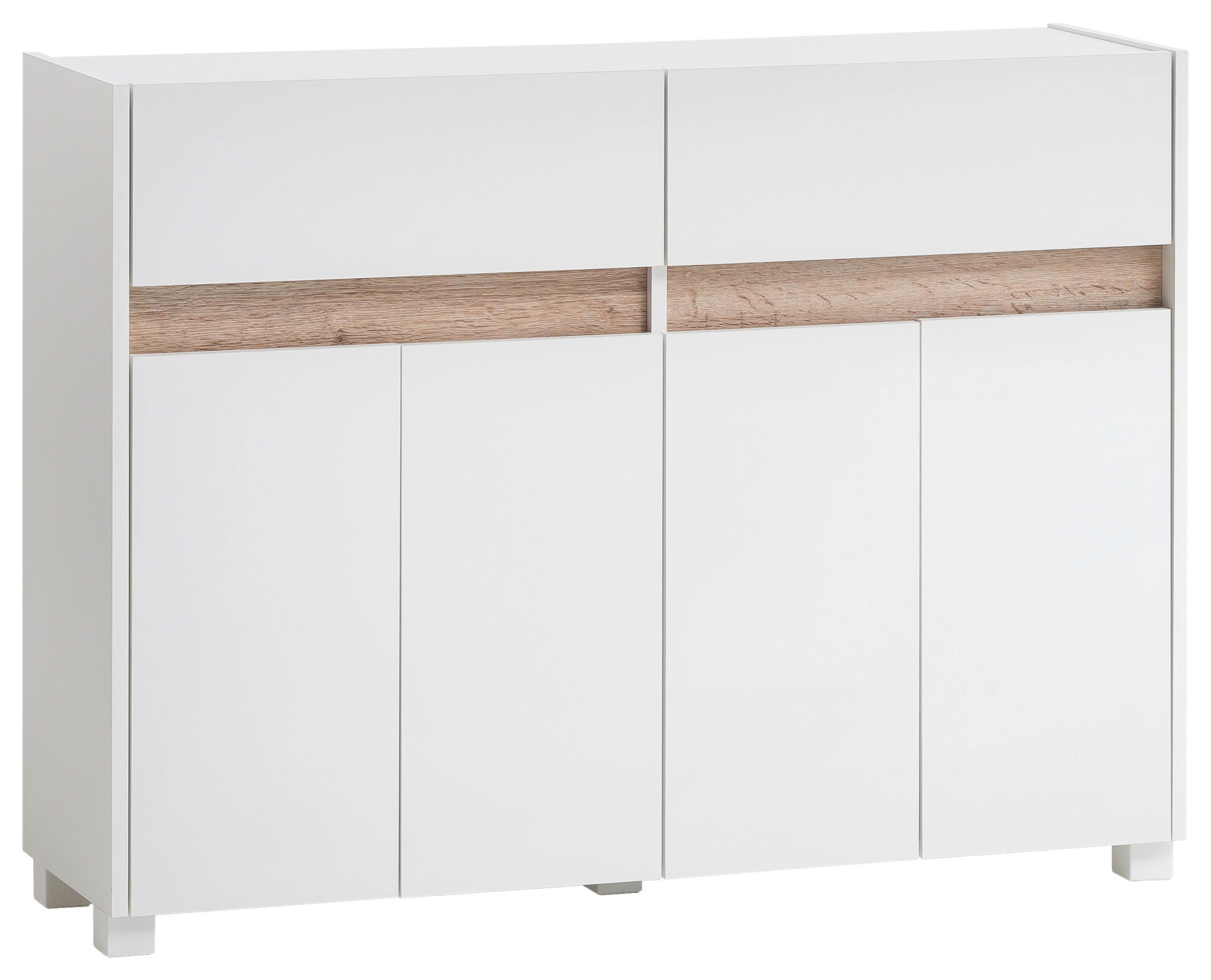 Kommode Cosmo perlweiß Optik B/H/T: ca. 112,2x84,8x33 cm Cosmo - (112,20/84,80/33,00cm) - Möbelpartner