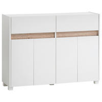 Kommode Cosmo perlweiß Optik B/H/T: ca. 112,2x84,8x33 cm Cosmo - (112,20/84,80/33,00cm) - Möbelpartner