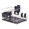 Zeller Geschirrabtropfständer schwarz Metall B/H/L: ca. 40x29x49 cm Geschirrabtropfständer - schwarz (49,00/40,00/29,00cm) - Zeller