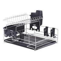 Zeller Geschirrabtropfständer schwarz Metall B/H/L: ca. 40x29x49 cm Geschirrabtropfständer - schwarz (49,00/40,00/29,00cm) - Zeller