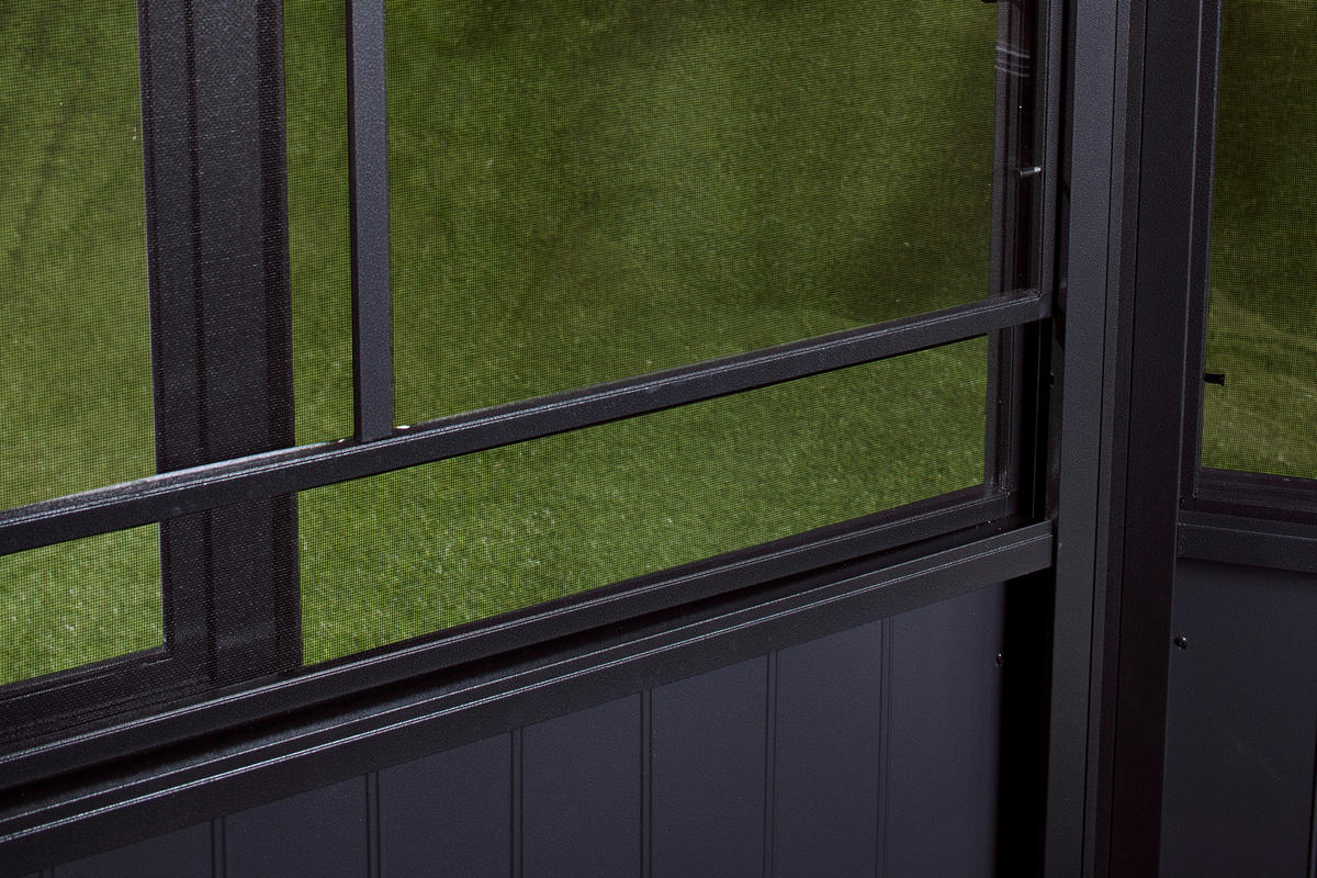 Sojag Kaltwintergarten Charleston anthrazit Aluminium B/H/T: ca. 472x281x367 cm Charleston - anthrazit (472,00/281,00/367,00cm) - Sojag