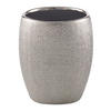 Zahnputzbecher Glitter silber Steinzeug B/H/L: ca. 8x10x8 cm Glitter - silber (8,00/8,00/10,00cm) - Zeller