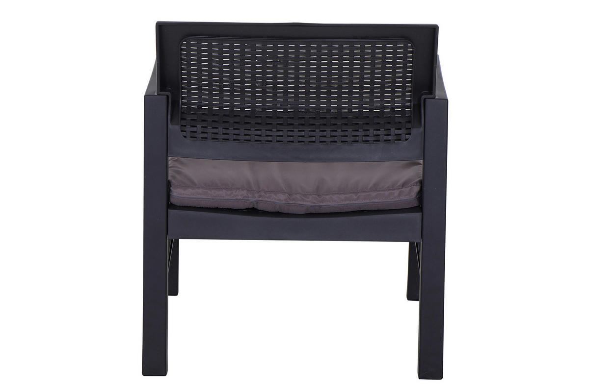 ProGarden Balkonset Kraka anthrazit Kunststoff B/H/L: ca. 60x42x70 cm Kraka - anthrazit (70,00/60,00/42,00cm) - ProGarden