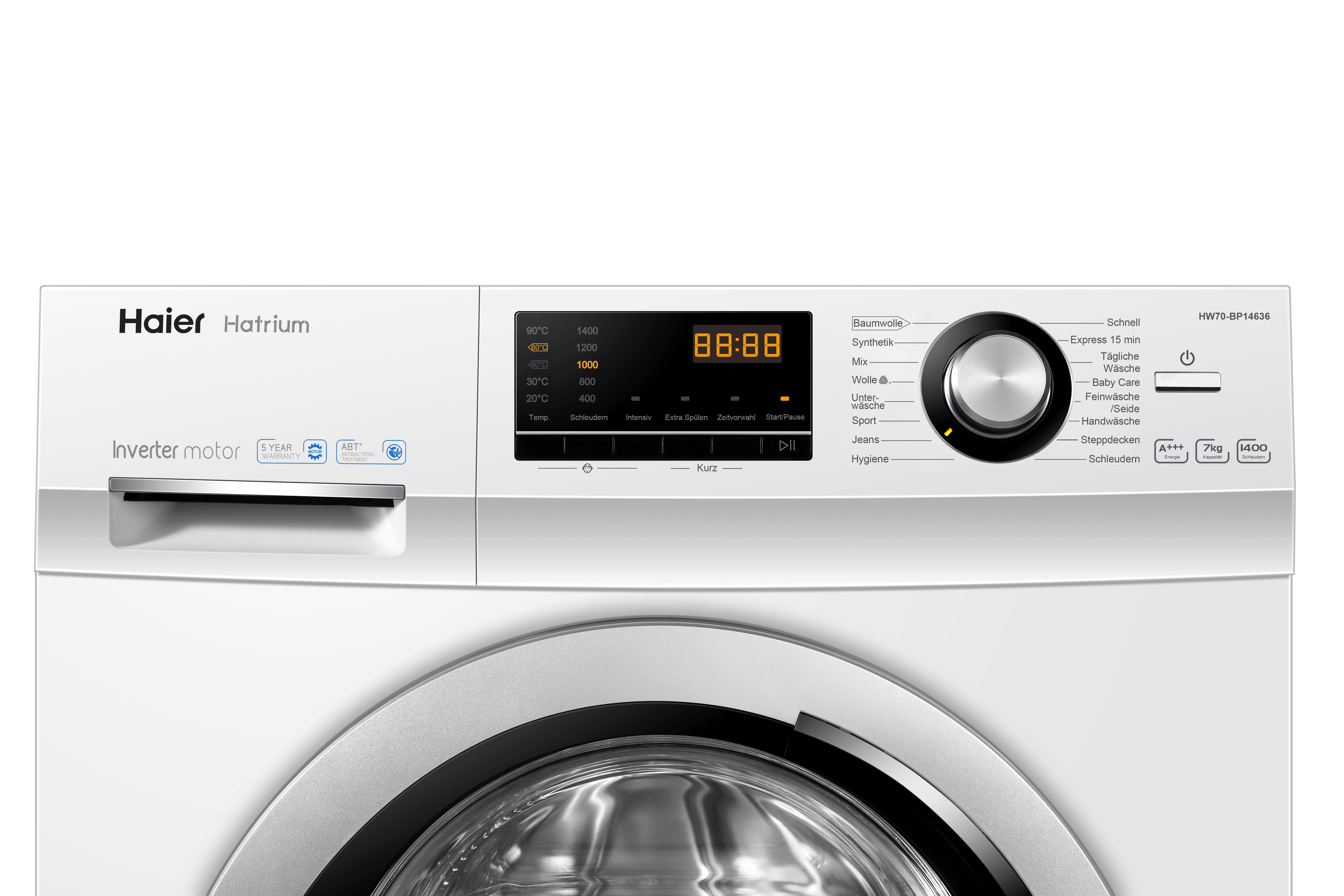 Haier Waschvollautomat HW70-BP14636N wei...