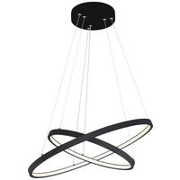 POCOline Pendelleuchte schwarz Metall Kunststoff D: ca. 50 cm Agneta - schwarz (50,00cm) - POCOline
