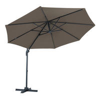 AXI Outdoor Living Ampelschirm Marisol grau Textil B/H/L: ca. 300x235x300 cm Marisol - taupe/grau (300,00/300,00/235,00cm) - AXI Outdoor Living