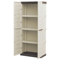 ArtPlast Kunststoffschrank Spazio beige Kunststoff B/H/T: ca. 70x165x39 cm Spazio - beige/braun (70,00/165,00/39,00cm) - Artplast