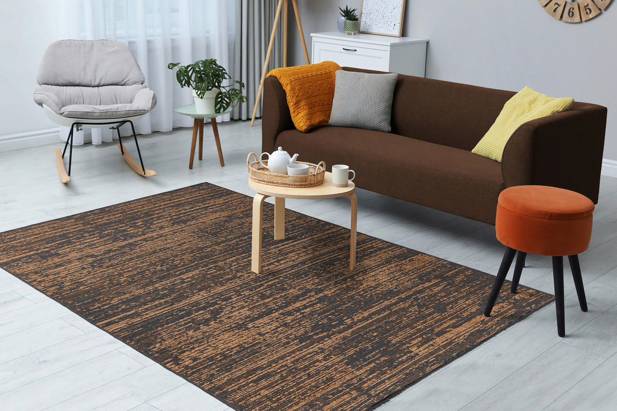 360Living Teppich Kalevi gelb B/L: ca. 80x150 cm Kalevi - gelb (80,00/150,00cm) - 360Living