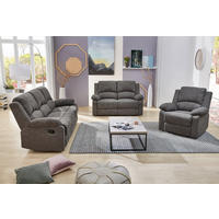 Sofa 3-2-1 anthrazit B/H/T: ca. 204x97x87 cm Dakota_3F-2F-1F_Sofa 3-2-1 - anthrazit (204,00/97,00/87,00cm)