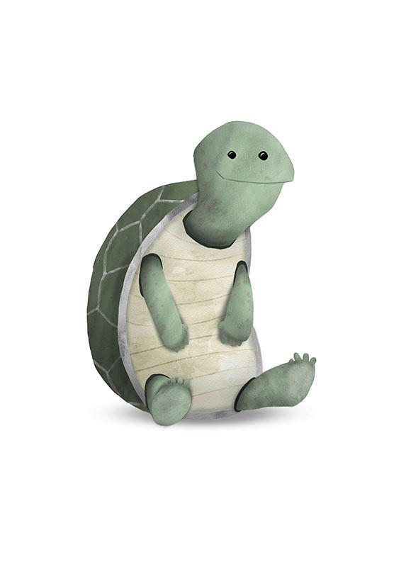 Komar Wandbild Cute Animal Turtle günstig online kaufen