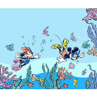 Komar Fototapete Mickey & Minnie Coral Reef B/L: ca. 300x250 cm Mickey & Minnie Coral Reef - (300,00/250,00cm) - Komar