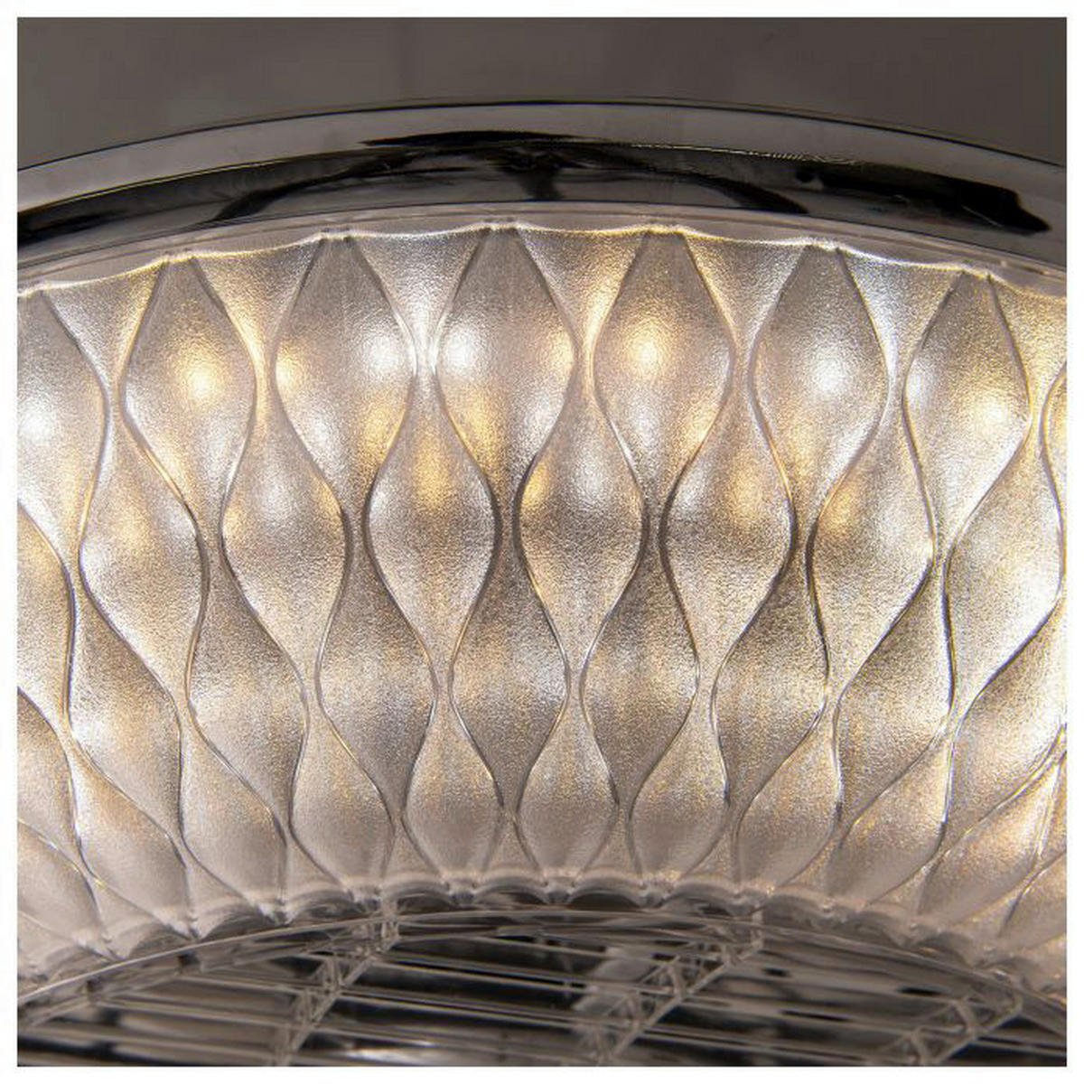 Näve Leuchten LED Ventilatorleuchte NV1379131 klar Edelstahl Kunststoff H/D: ca. 20x50 cm null 1 Brennstellen Viento - klar (50,00/20,00cm) - Näve Leuchten