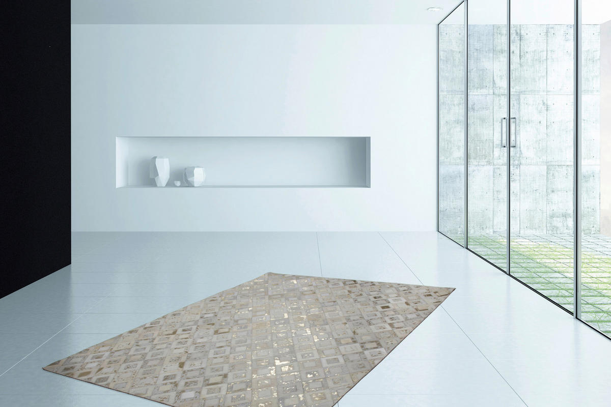 360Living Teppich Dazzle elfenbein B/L: ca. 80x150 cm Dazzle - gold/elfenbein (80,00/150,00cm) - 360Living