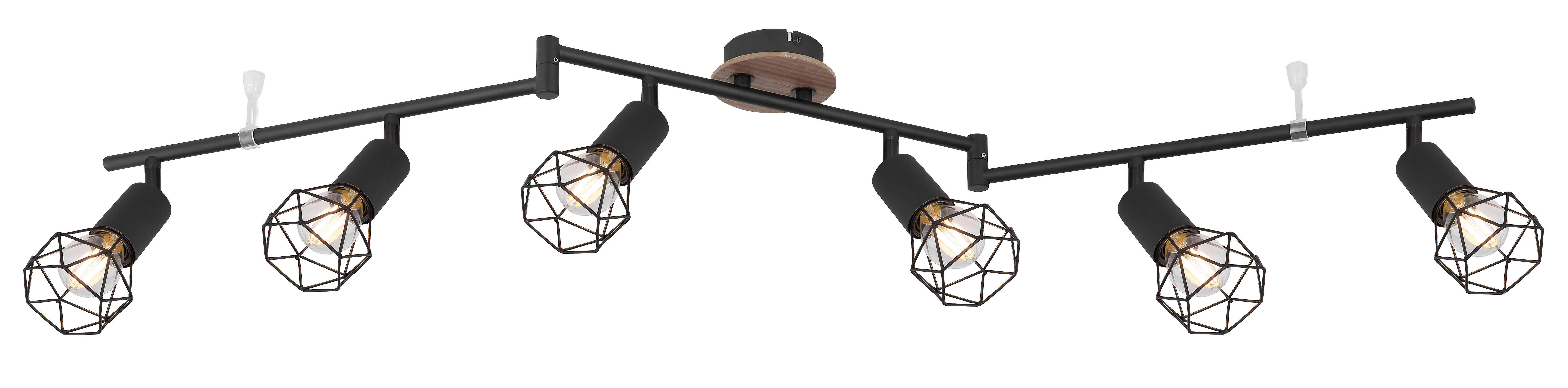 GLOBO Spot schwarz Metall B/H/T: ca. 10x24,5x116 cm E14 6 Brennstellen XARA I - schwarz (10,00/24,50/116,00cm) - GLOBO