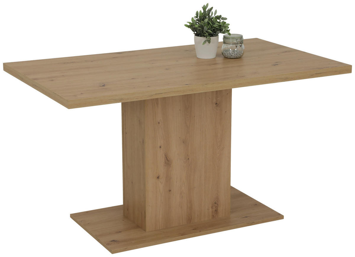 Esstisch LINN Eiche Artisan Nachbildung B/H/T: ca. 138x76x80 cm LINN - Eiche (138,00/76,00/80,00cm) - Hela