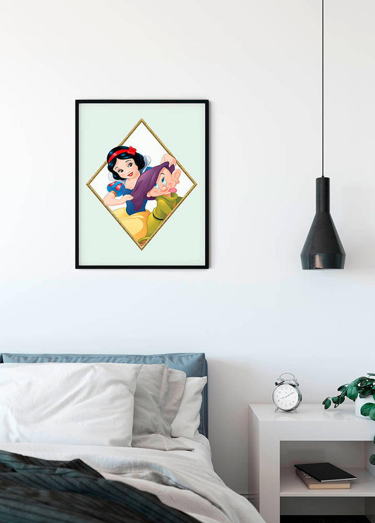 Komar Poster Snow White & Dopey Disney B/L: ca. 50x70 cm Snow White & Dopey - (50,00/70,00cm) - Komar