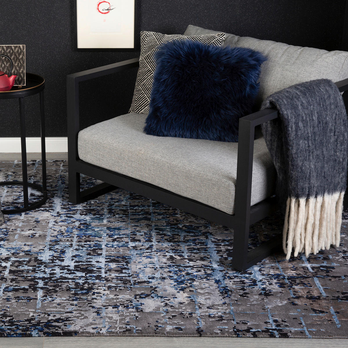 Obsession Teppich My Sense of Obsession blau B/L: ca. 200x290 cm My Sense of Obsession - blau (200,00/290,00cm) - Obsession