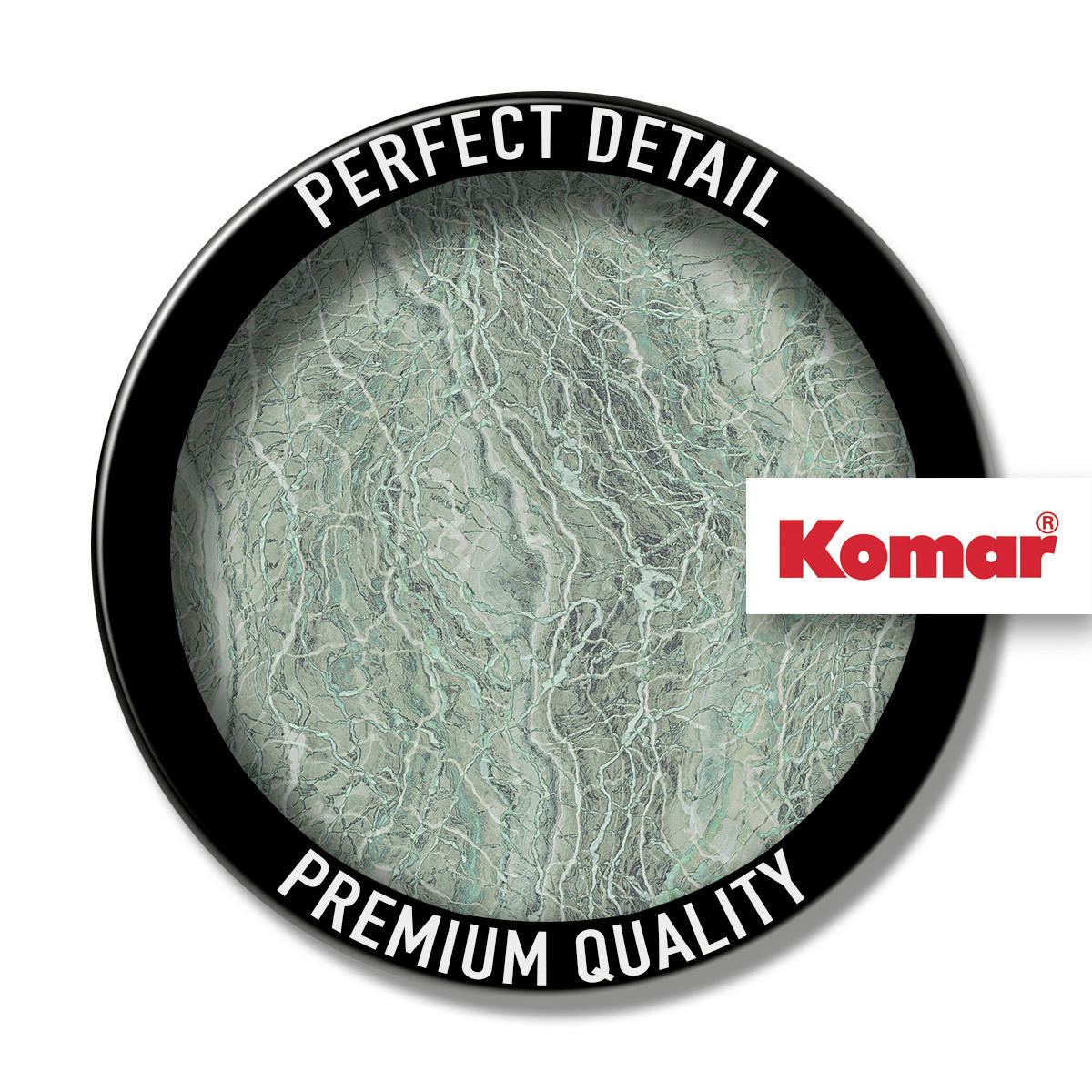 Komar Fototapete Green Marble D: ca. 125 cm Green Marble - (125,00cm) - Komar