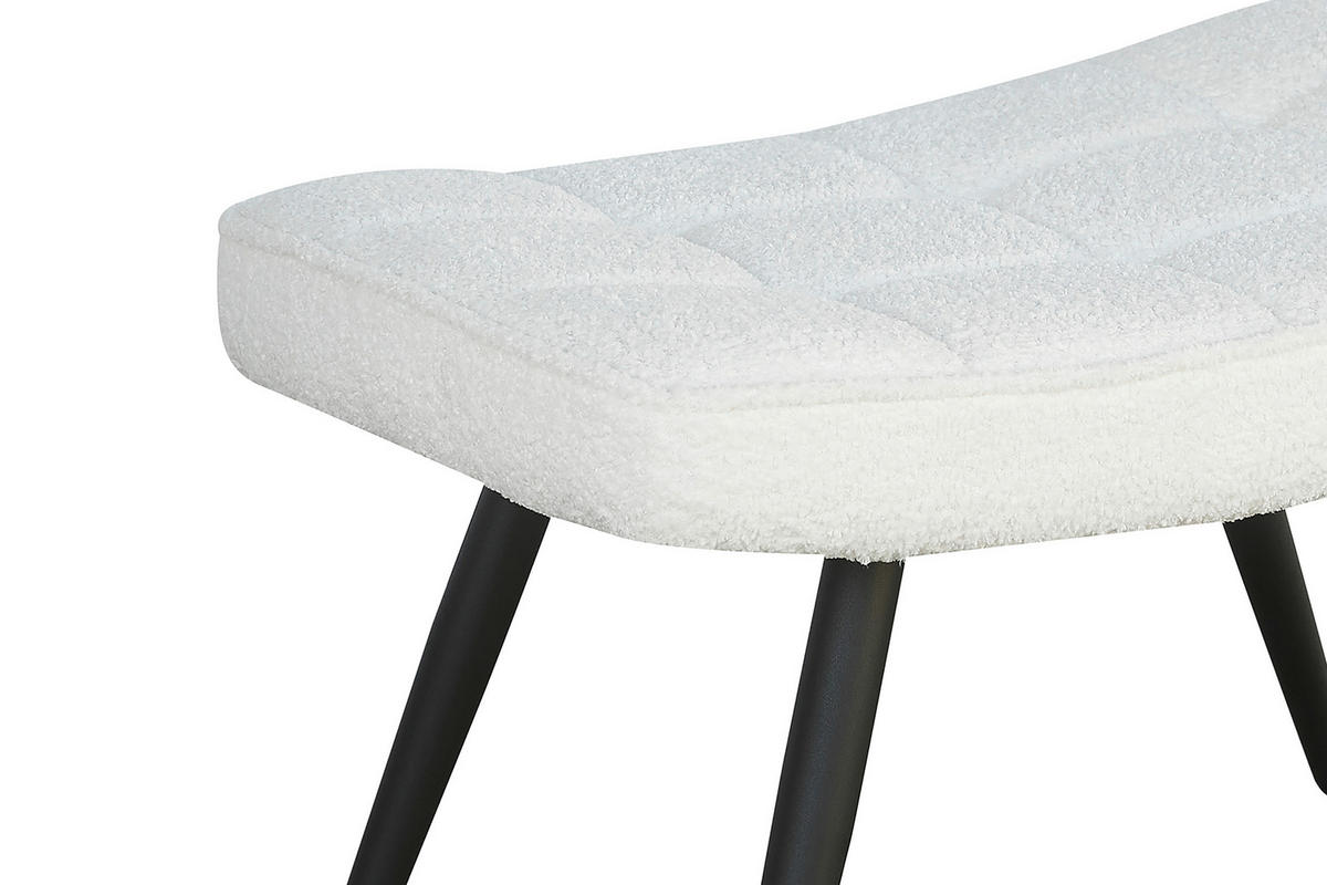 byLIVING Hocker UTA weiß B/H/T: ca. 60x39x41 cm UTA - weiß (60,00/39,00/41,00cm) - byLIVING