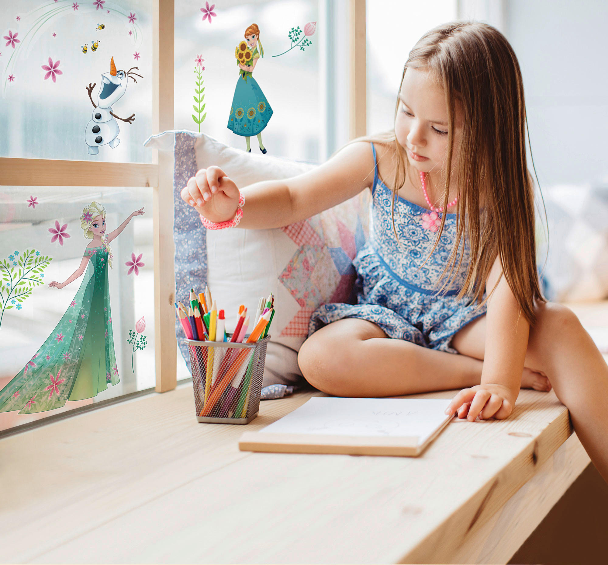 Komar Fenstersticker Frozen Flower  Frozen Flower B/L: ca. 30x30 cm Frozen Flower - (30,00/30,00cm) - Komar