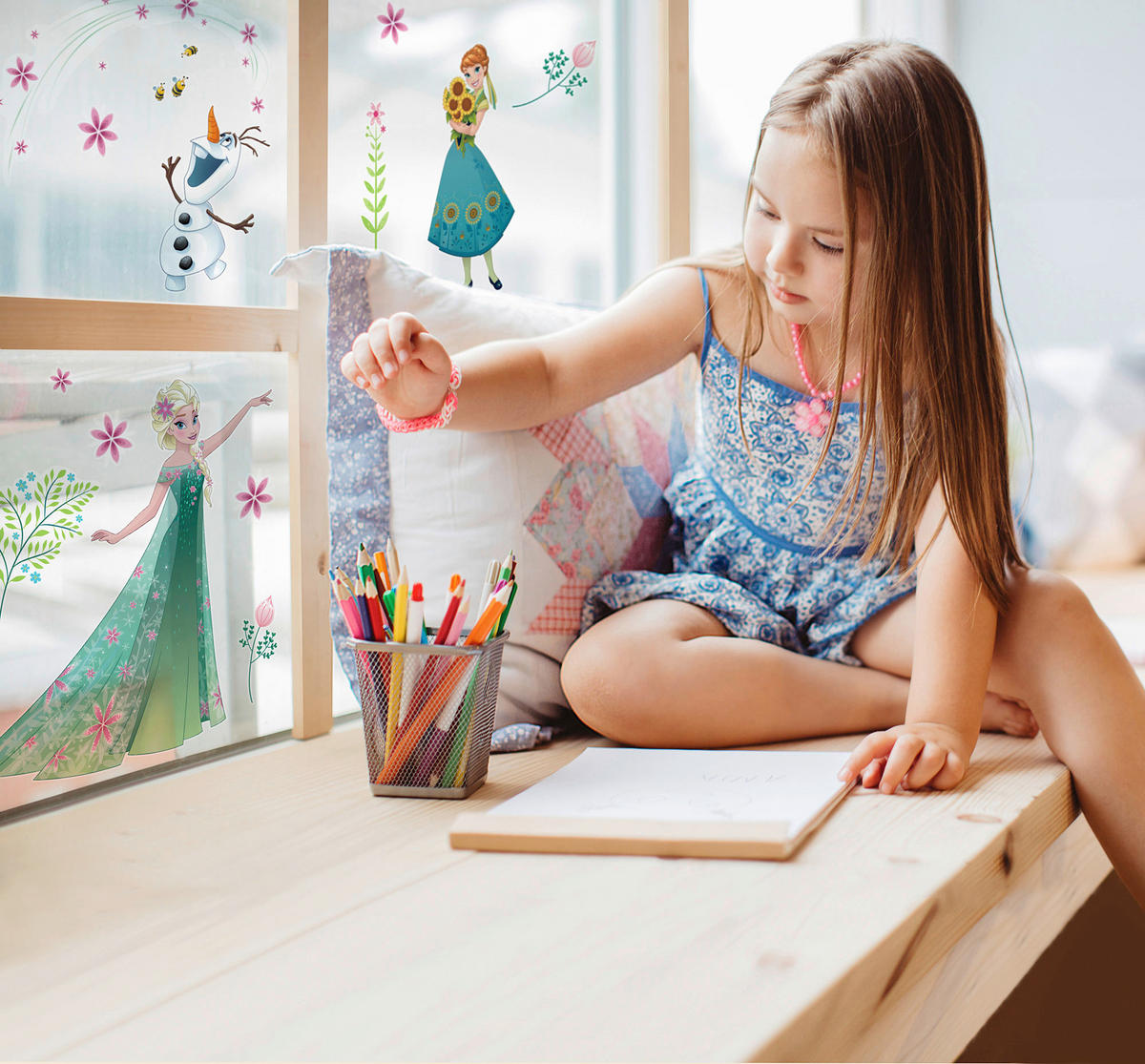 Komar Fenstersticker Frozen Flower  Frozen Flower B/L: ca. 30x30 cm Frozen Flower - (30,00/30,00cm) - Komar