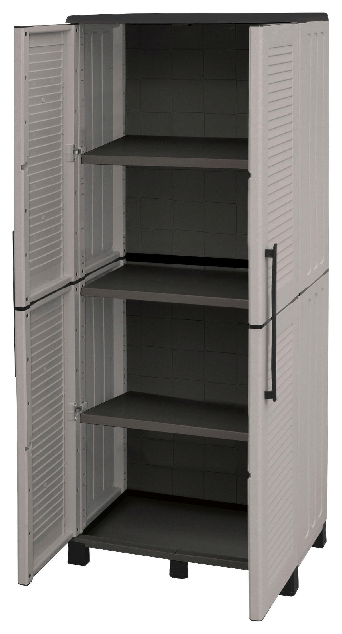 ArtPlast Kunststoffschrank Family hoch grau Kunststoff B/H/T: ca. 68x169x38 cm Family hoch - grau (68,00/169,00/38,00cm) - ArtPlast