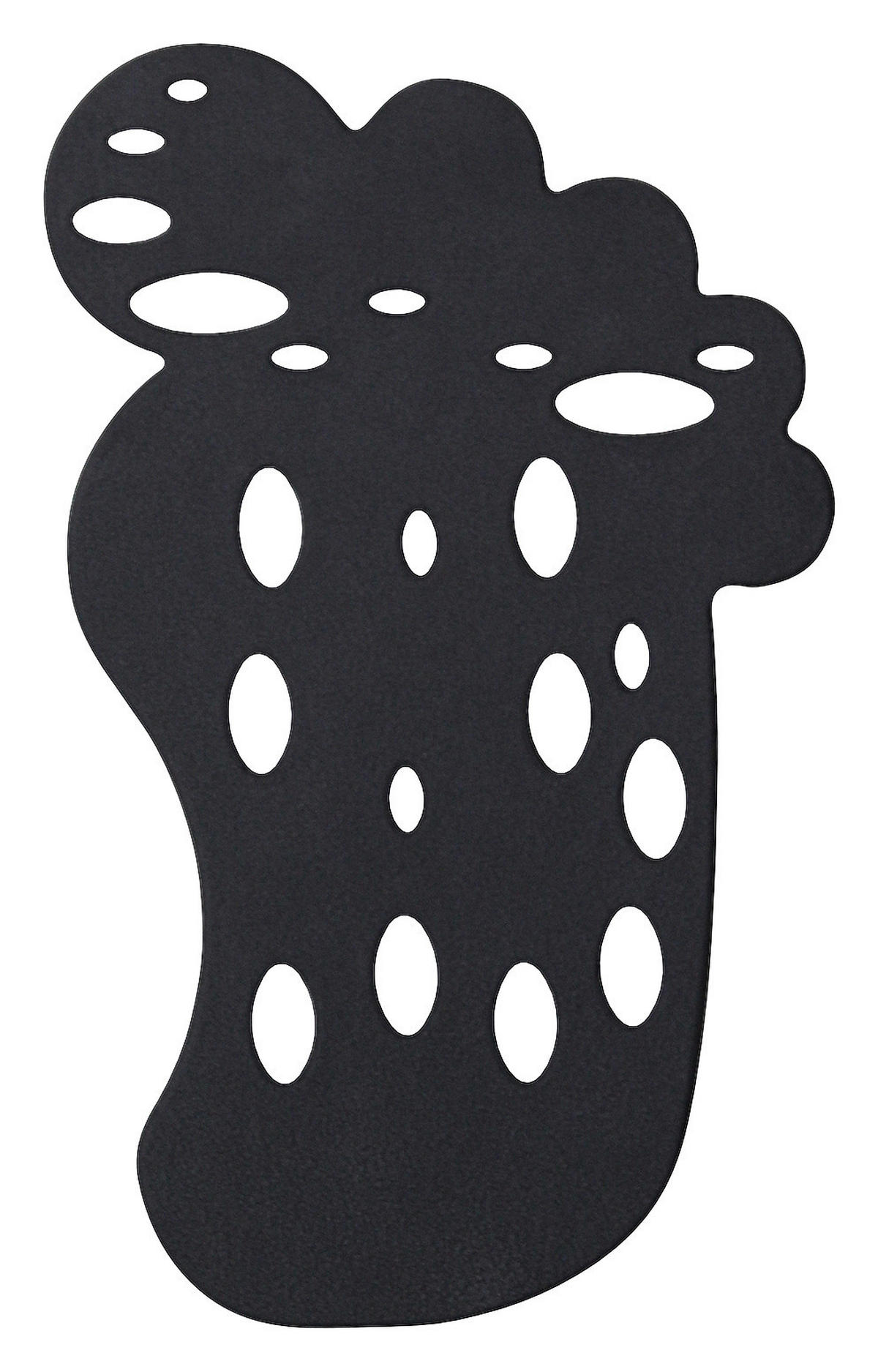 Anti-Rutschfiguren anthrazit Kunststoff Anti-Rutsch-Figur_Fuß_6erSet anth - anthrazit (11,00/13,00cm) - Acus