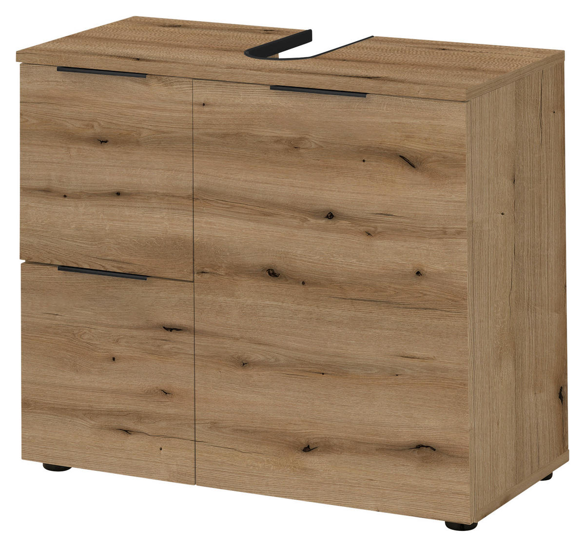 Waschbeckenunterschrank Porto Eiche Evoke Coast Nachbildung B/H/T: ca. 70x60x35 cm Porto - Eiche (70,00/60,00/35,00cm)