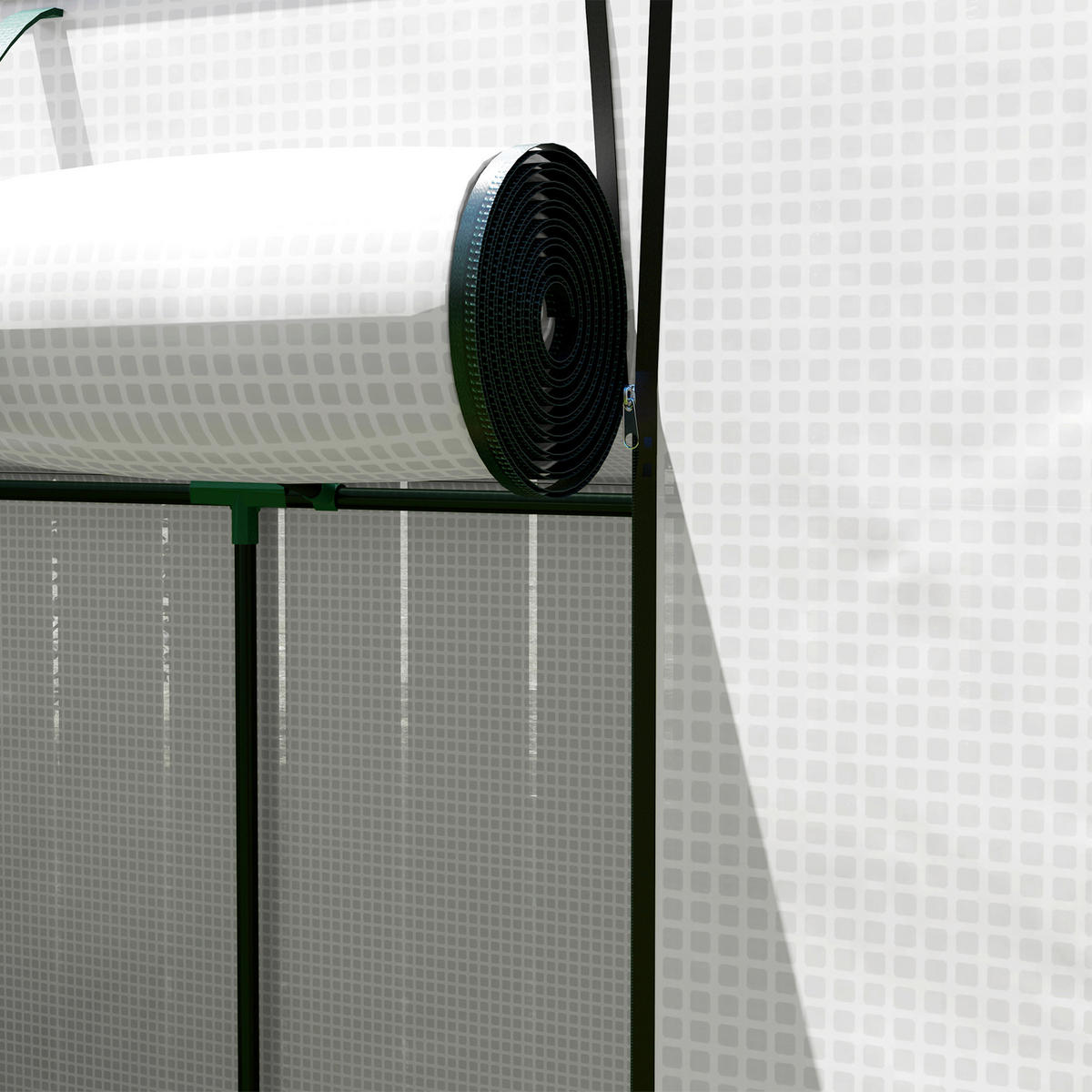 Outsunny Gewächshaus Gewächshaus - weiß (200,00/76,00/170,00cm) - Outsunny